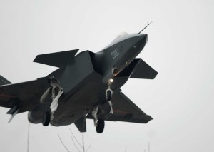 J-20 painted entirely black in previous tests